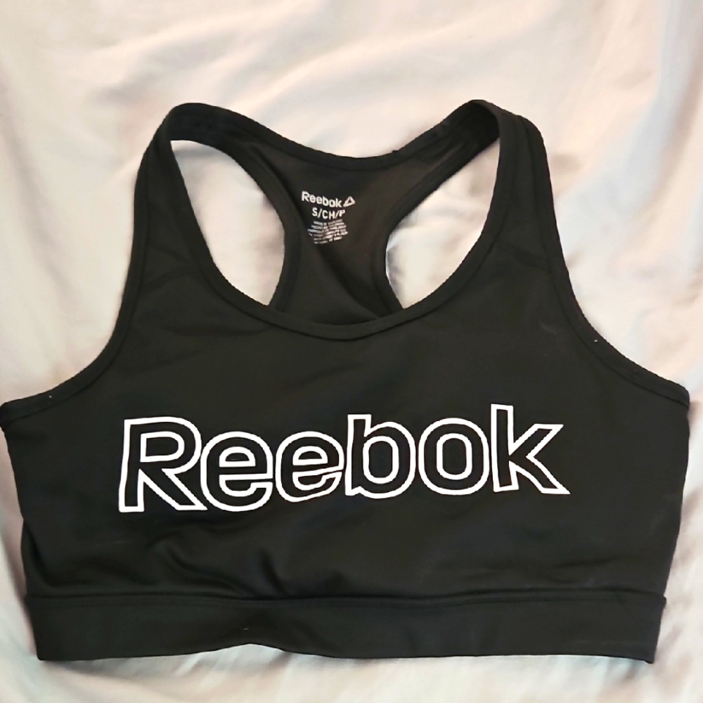 Small Reebok Women's Black Sports Bra‎